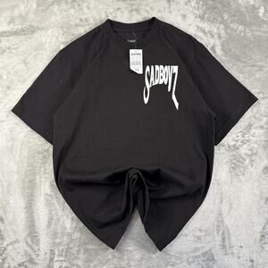 NWT SadBoyz By Junior H Inspired Skater Big Spellout Graphic T-shirt Size M